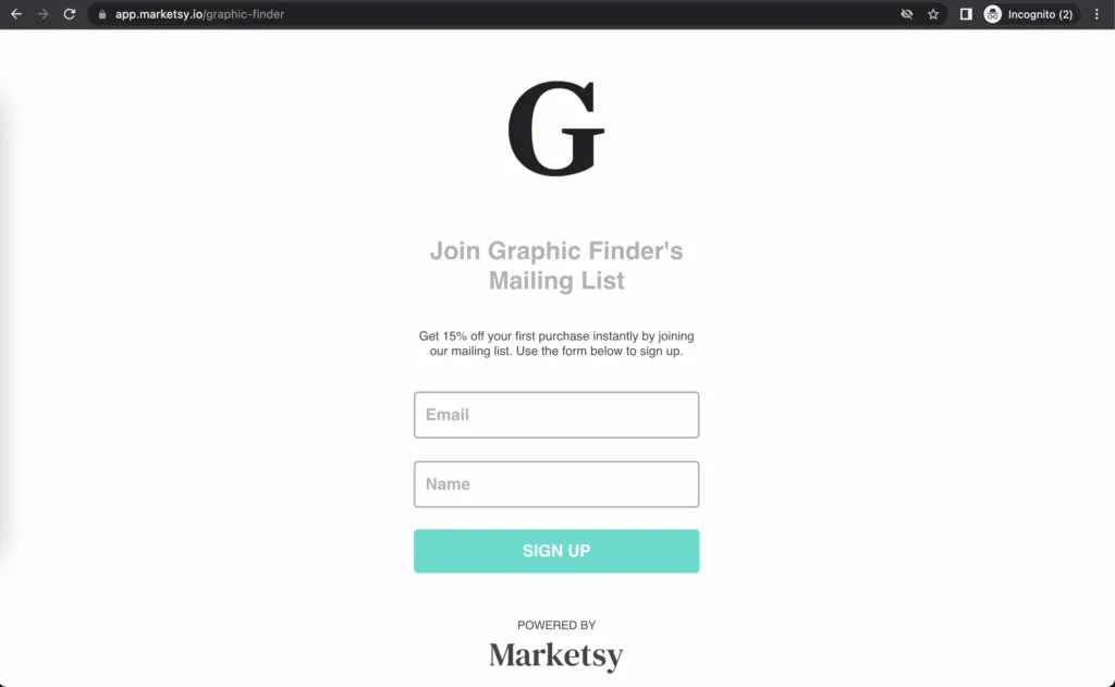 Etsy Mailing List Builder